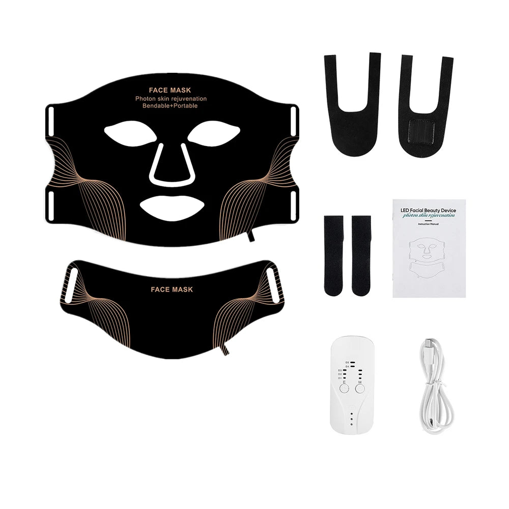 LED Glow Mask | 7-Color Light Therapy — Face & Neck
