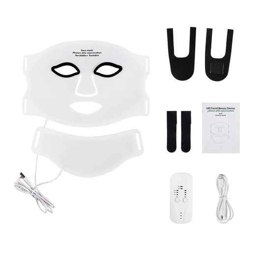 LED Glow Mask | 7-Color Light Therapy — Face & Neck