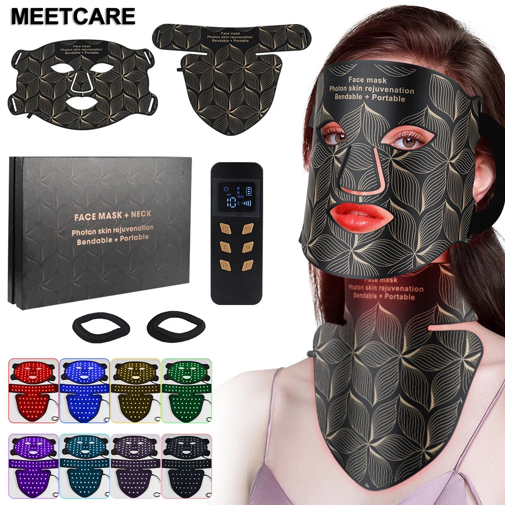 Glow LED Mask | 8-Color Light Therapy + Infrared — Face & Neck