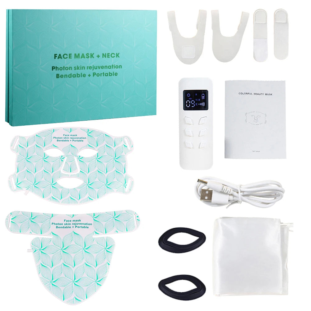 Glow LED Mask | 8-Color Light Therapy + Infrared — Face & Neck